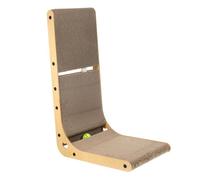 Toyvian Rascador para Gatos Vertical con Marco de Madera y Campanas Tablero para Arañar Interior Kit Doméstico para Gatitos Color Aleatorio Color Aleatorio