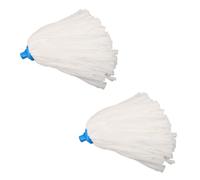 Toyvian Recambio Mopa Microfibra Blanco de 22mm Cabezal Redondo, Altamente Absorbente y Reutilizable para Limpieza Diaria y Fregado en Húmedo