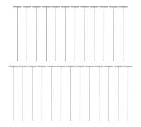 Toyvian Reemplazo de Varillas para Puertas de Jaulas de Palomas, 25 Piezas de Hierro en Forma de T, Unidireccionales para Jaulas Portátiles y Complementos para Aves