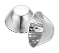 Toyvian Reflector de Linterna de Aluminio Plata Ligero y Brillante, 2 Piezas para Iluminación Interior y Lectura, Accesorio de Reemplazo para Foco LED