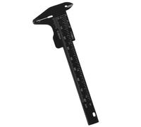 Toyvian Regla Medidora de Cejas de Plástico Resistente con Calibrador para Posicionamiento Preciso y Uso Profesional Fácil de Deslizar y Transportar Color Negro