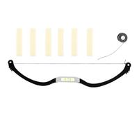 Toyvian Regla práctica para cejas en forma de arco de aleación de aluminio con tamaño ajustable para rellenar cejas con lápiz en maquillaje Color Aleatorio