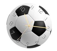 Toyvian Reloj de Pared Diseño Balón de Fútbol Silencioso Movimiento Mutuo Acrílico Decorativo para Dormitorio Salón Estudio Fácil Instalación