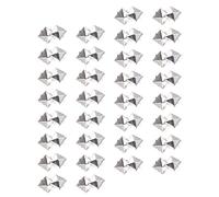 Toyvian Remaches Piramidales Cuadrados de 10 Mm de Metal Plateado, 300 Pcs para Manualidades, Remaches Decorativos Punk para Cuero, Ropa y Accesorios de Moda