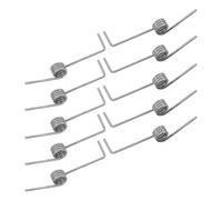 Toyvian Resorte de Torsión Pequeño de Acero Inoxidable 10 Piezas, Diámetro Exterior 6 Mm, Alambre 1 Mm, 4 Bobinas para Tapa de Cubo de Basura, Kit de Reparación y Mantenimiento Doméstico