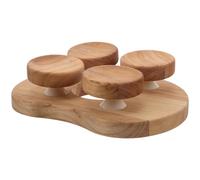 Toyvian Respaldo de Sauna de Madera Natural Diseño Ergonómico | Cojín Contorneado, Soporte para Cintura y Espalda Baja, Uso Doméstico y Profesional, Color Beige