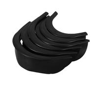 Toyvian Revestimientos de Bolsillo Fáciles de Instalar 6 Piezas de Plástico Negro para Mejorar la Experiencia en Billar para Mesa de Billar Estilo Americano