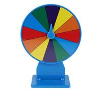 Toyvian Rueda Fortuna Giratoria de 12 Ranuras, Juego de Mesa para Fiestas con Marcador Borrable, Plástico Resistente y Colores Vibrantes para Eventos, Sorteos y Actividades Recreativas