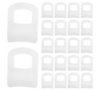 Toyvian Ruedas para Cortinas 200 Piezas con Ganchos plásticos Redondeados para tratamientos de Tela en Balcones y Salas, Funcionamiento Suave y protección de Tejidos