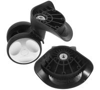 Toyvian Ruedas Pequeñas para Equipaje de Plástico, Par de Repuestos Giratorios de 360° para Maletas de Viaje, Accesorio Práctico para Reparación y Reemplazo