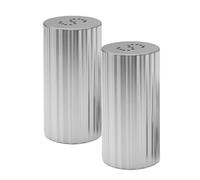 Toyvian Saleros y Pimenteros de Acero Inoxidable 2 Piezas Tapa y Etiqueta, Almacenamiento Versátil y Portátil para Cocina y Picnics en Color Plata