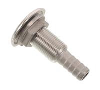 Toyvian Salida de Casco Media Rosca de Acero Inoxidable 3/8 Pulgadas | Montaje al Ras, Plata, Cabinas y Cocinas, Drenaje y Ventilación Continua
