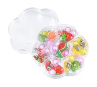 Toyvian Set De Pendientes De Frutas 7 Pares Para Niñas De Plástico Sin Diseño Divertido Perfecto
