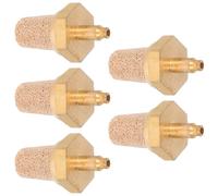 Toyvian Silenciador de Boquilla de Latón M5, Filtro para Máquina de Niebla, Pack de 5 Piezas para Accesorios de Efectos y Reducción de Ruido en Sonido y Escenario