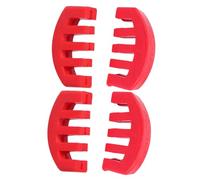 Toyvian Silenciador de Goma para Violín 4 Piezas Rojo, Sordina Práctica Pequeña para Violín, Accesorio Resistente para Reducción de Sonido y Protección del Instrumento