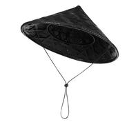 Toyvian Sombrero Chino Tejido De Bambú Negro 36 Cm Tradicional Cónico Para Cosplay Ninja y Actuaciones Único Para Fiestas y Representación Teatral
