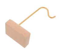 Toyvian Soporte con Gancho Metálico de Madera para Reloj de Bolsillo | Base Clásica Minimalista, Exhibición Versátil en Tienda u Oficina, Fácil Colgado y Recogida