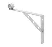 Toyvian Soporte de Acero Inoxidable para Barra de Armario con Diseño | Montaje Lateral Fijo y Mural, Acabado Plata, para Apartamentos Pequeños y Distintas Necesidades de Secado