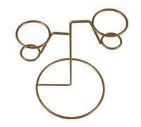 Toyvian Soporte de Hierro para Helados 4 Piezas Dorado Expositor Sencillo para Conos y Postres Adecuado para Fiestas Reuniones y Fotografía Gastronómica