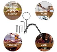 Toyvian Soporte de Jamón de Hierro Estable para Restaurante de Fácil de Instalar y Limpiar Soporte Práctico para Jamonero Profesional y Uso Doméstico