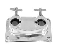 Toyvian Soporte de Montaje para Tom Base Pata del Tom de Piso, Metal Plata, Soporte Firme y Amortiguador, para Escenario y Ensayo