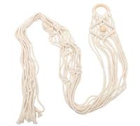 Toyvian Soporte De Pared Para Guitarra y Ukelele De Algodón 110 Cm Tejido a Mano, Percha Para Instrumentos Macramé, Decoración Bohemia Para Ahorrar Espacio Casa