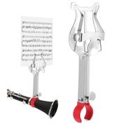 Toyvian Soporte Musical Lira para Clarinete Clip Partituras de Marcha Soporte Libro de Música Accesorios Banda de Música Lira Instrumento Musical