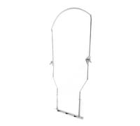 Toyvian Soporte para Armónica de 10 Orificios Ajustable Tipo Mástil de Metal Plata Colgador de Cuello Seguro y Fácil de Transportar para Músicos