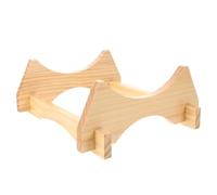 Toyvian Soporte para Barril de Vino y Cerveza de Madera Maciza 5 litros Natural Base Robusta para Dispensador de Bebidas Hogar Bar Exhibición de Jarras de Agua