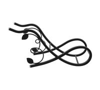 Toyvian Soporte para Botellas de Vino de Hierro Negro Sola Botella Estante de Encimera para Vino Tinto Botellero Compacto para Comedor y Bar Accesorio de Almacenamiento