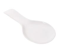 Toyvian Soporte para Cucharas de Cerámica Blanco Práctico Reposacucharas para Cocina Accesorio para Comedor y Hogar Diseño Resistente para Uso Diario Soporte Elegante para Cucharas de