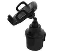 Toyvian Soporte para Teléfono con Portavasos para Coche, Base Ajustable de Abs y Rotación 360 Grados, Práctico y Resistente para Smartphone en Vehículo