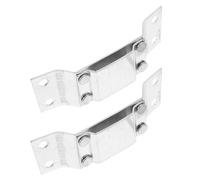 Toyvian Soporte Piezas Linterna para Aleación de Casco de Aluminio Plata, Base de Montaje Segura y Versátil Pack de 2 para Faros Adecuado para Uso Industrial y Construcción