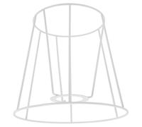 Toyvian Soporte Techo Blanco Lámpara Anillo Pantalla de Hierro de para E27, Práctico y Resistente Diseño Elegante y Simple de Mesa para DIY para Lámparas