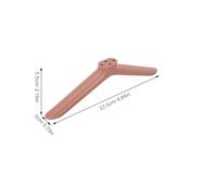 Toyvian Soportes Aplicables para TV 40 Pulgadas Patas de Soporte Independientes de Metal Resistente Color Oro Rosa Tornillos Incluidos para Escritorio Oficina y Sala de Estar