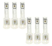 Toyvian Soportes de Código Metálicos para Riel de Cortina 6 Piezas Accesorios para Instalación y Fijación de Cortinas en Oficinas Hoteles y Hogares Suministro de Montaje Resistente y