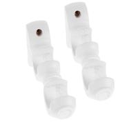 Toyvian Soportes de Montaje para Barras de Cortina Doble de Madera, Diámetro 29 MM, 2 Piezas, Instalación Sólida para Cortinas en Hogar y Oficina
