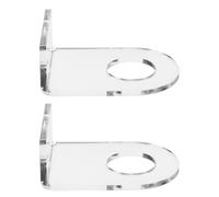 Toyvian Soportes de Pared Acrílicos para Balones de Béisbol, Golf y Tenis, 2 Piezas, Transparentes, con Tornillos, Estantes Pequeños para Exhibición y Almacenamiento de Recuerdos