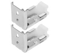 Toyvian Soportes de Repuesto para Persianas Horizontales y Verticales, Kit de Instalación 2 Clips y 1 Soporte A3, Accesorios Duraderos para Montaje en Pared, Compatibles Persianas