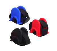 Toyvian Soportes para Cañas De Pescar En Forma De U, 3 Piezas (Azul, Rojo, Negro), Material Duradero, Portátiles y Robustos, Compatibles Barandillas De Barco, Ideales para Pesca En Mar y Muelle