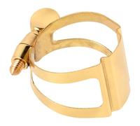 Toyvian Sujetador de Ligadura para Saxofón Alto de Latón, Clip para Boquilla Acabado Dorado, Accesorios para Músicos de Jazz y Orquesta