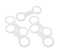 Toyvian Sujetadores de Clip para Tubo de Snorkel de Silicona Blanca 8 en Forma de 5 Unidades Soporte Flexible Liberación Rápida para Equipo de Buceo Adecuado para Mantener Tubo y