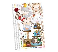 Toyvian Tabla De Altura Para Calcomanías De Pared Tabla De Altura De Dibujos Animados Calcomanías De Pared De Dibujos Animados Niño Apliques Porche