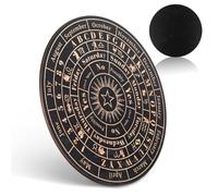 Toyvian Tablero de Adivinación de Madera Negro Circular para Decoración del Hogar Función Decorativa y Búsqueda de Respuestas en Tarot y Radiestesia