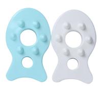 Toyvian Tablero de Gua Sha 2 Piezas, Herramienta de Masaje Facial y Corporal Pequeña, Material Seguro para Piel, Raspador de Terapia de Meridianos para Alivio Muscular y Color Aleatorio