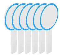 Toyvian Tablero de Puntuación Borrable 6 Piezas Mini Pizarra Blanca Portátil 10X20 CM Material Resistente Borde Azul Adecuado para Árbitros y Eventos Deportivos al Aire Libre