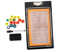 Toyvian Tablero De Tácticas De Voleibol Magnético Portátil 13.77X7.87In Pizarra De Entrenamiento De Plástico Doble Cara Para Entrenadores De Voleibol Estrategias Y Posicionamiento En Partidos