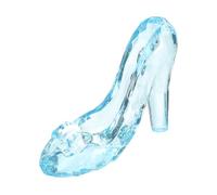 Toyvian Tacones altos de cristal, miniatura princesas zapato Cenicienta Decoración DIY Muñecas Accesorios de escritorio Ornamento Accesorios, Azul