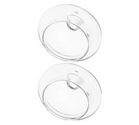 Toyvian Tapa de Repuesto para Tetera de Vidrio 7,5 Cm Perilla, Transparente, Compatible Teteras de 600 Ml, Accesorio para Infusión de Té de Hojas Sueltas y Flores, Pack 2 Piezas