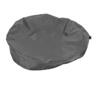 Toyvian Tapa para Cubo de Lluvia de Jardín 65x10 Cm, Cubierta Protectora de Tela Oxford 210d Resistente a Uv, Funda Sellada para Barriles y Tanques Exteriores, Gris Oscuro, Uso en Patio